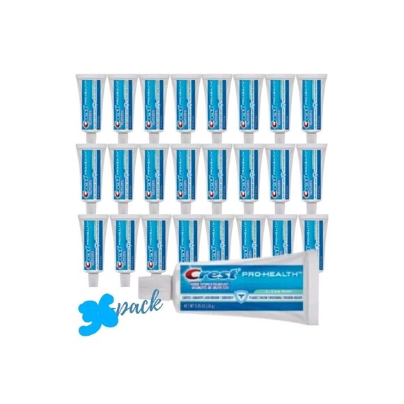 36/PK Crest Pro-Health Clean Mint Toothpaste, Travel Size Bulk Toothpaste .85 oz - Picture 3 of 6